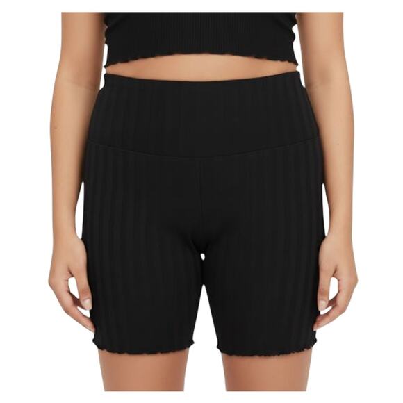 OFFLINE by Aerie OG Groove 7” Bike Shorts Women’s True Black NWT Size Medium - Picture 1 of 8